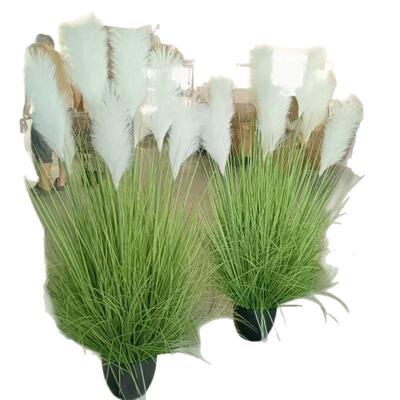 仿真狗尾巴草垛草堆景观制作假草绿草软装道具草丛团草芦苇草大花