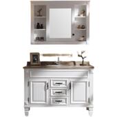 美式 组合卫生间整体洗手洗脸台盆柜落地洗漱台 橡木智能浴室柜套装