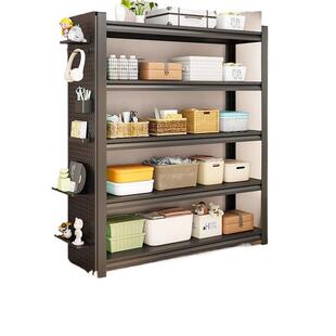 钢制货架置物架落地多层家用窄款厨房储物架格架地下室阳台收纳架