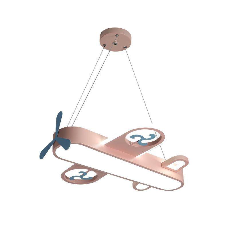 儿童房灯简约现代卡通男孩女孩创意飞机吊灯LED护眼卧室房间灯具,家装灯饰光源,智能吊灯,淘宝优惠券,粉丝福利购,淘宝优惠卷