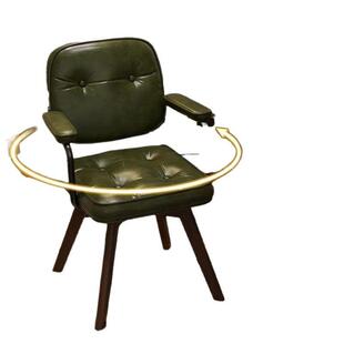 电脑椅家用舒适办公椅久坐实木休闲椅卧室旋转座椅书桌椅靠背椅子