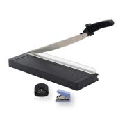 新款 A3手动裁纸刀订书机打孔三合一家用办公小型闸刀裁纸机