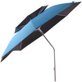 黑胶双层万向钓鱼伞2.0 2.2米2.4米折叠三档台钓伞防雨晒伞