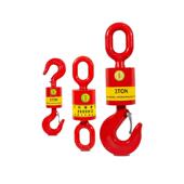 油田万向垂重钩吊环挂钩起重360度旋转1T 10T吨环眼吊钩