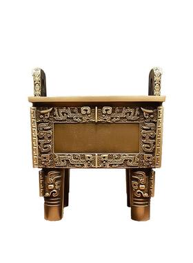 铜鼎黄铜司母戊鼎仿真青铜鼎宝鼎香炉鼎大鼎摆件办公室家用装饰