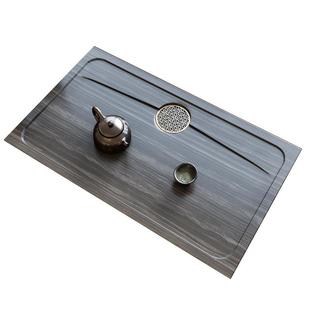 茶桌石盘嵌入式天然石材面板大理石茶盘定制茶台茶几中间漏水盖板