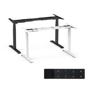 2025新款电动升降桌腿电动可升降桌腿三节双电机升降电脑桌腿电动