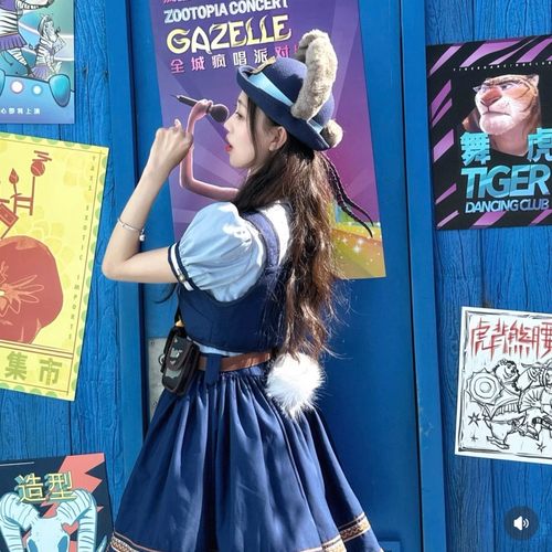 兔子女警官衣服朱迪cos服迪士尼穿搭成人儿童漫展制服万圣节套裙