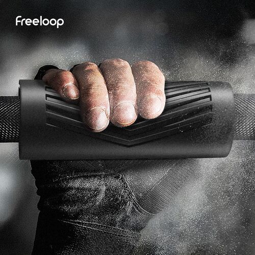 freeloop硅胶哑铃握把v杠铃粗握把套加粗健身房器械机械杆手臂训