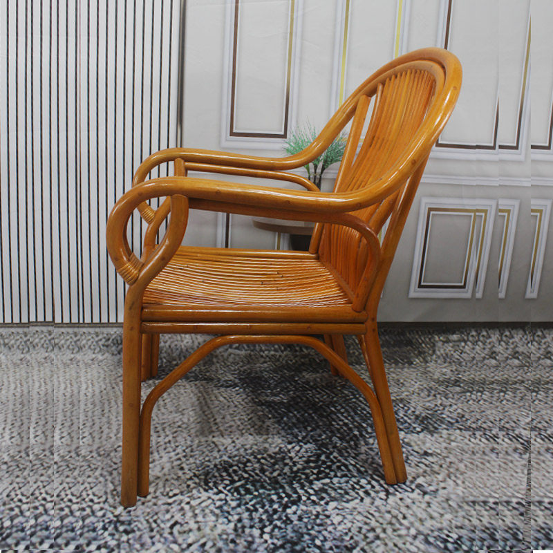 印尼藤编休闲椅家用阳台扶手椅中式田园I单人椅真藤靠背椅老人椅,住宅家具,阳台椅,淘宝优惠券,粉丝福利购,淘宝优惠卷