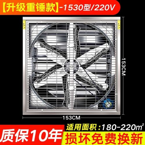 帅友SCSAYUU负压通风机工业排风扇大功M率强力通风换气扇排气扇