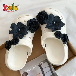 外穿厚底增高防滑不臭脚包头沙滩凉拖鞋 新款 夏季 泡芙洞洞鞋 女款