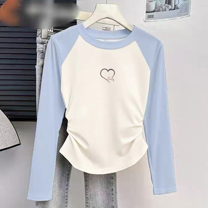 纯棉女童圆领长袖T恤2026春秋新款中大儿童宝宝简约印花打底上衣,童装/婴儿装/亲子装,T恤,淘宝优惠券,粉丝福利购,淘宝优惠卷