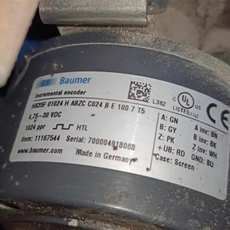 HS35F 01024 H ABZC C024 B E 100 T5Baumer空心轴旋转编码器替代