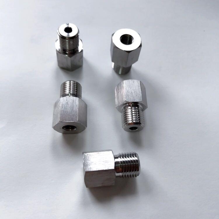 2分转M8*1.25的补心 不锈钢转接头 外牙G1/4 两分 内牙M8*1.25