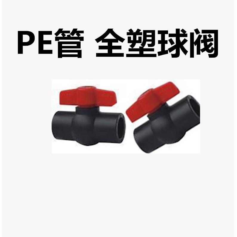 PE全塑球阀 pe管热熔接球阀 全塑球心 pe管材配件阀门开关4分20