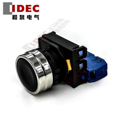 原装正品IDEC和泉银白色平头形按纽开关YW4B-M1E10B