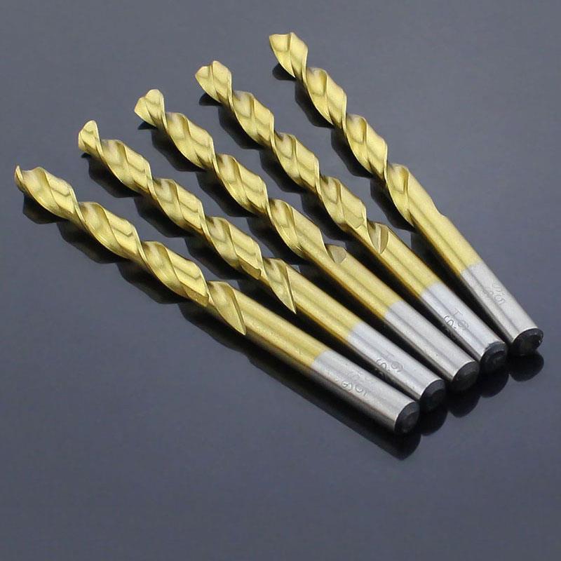 镀钛高速钢麻花钻头手电钻不锈钢钻头金属钻头0.5/1/2/3/3.6/12mm