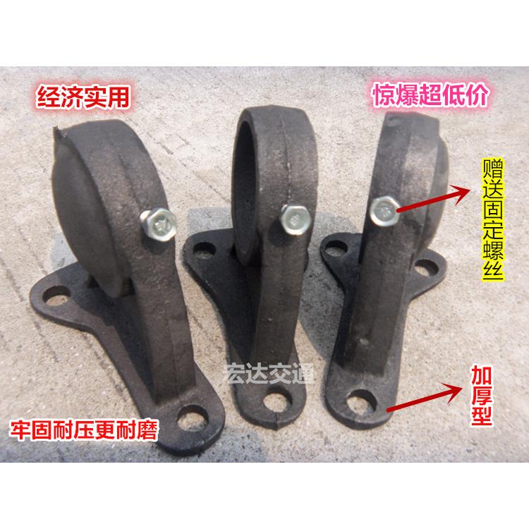 挡车杆底座 铸铁底座 挡轮杆底座 钢管底座 止退器底座 彩钢防撞