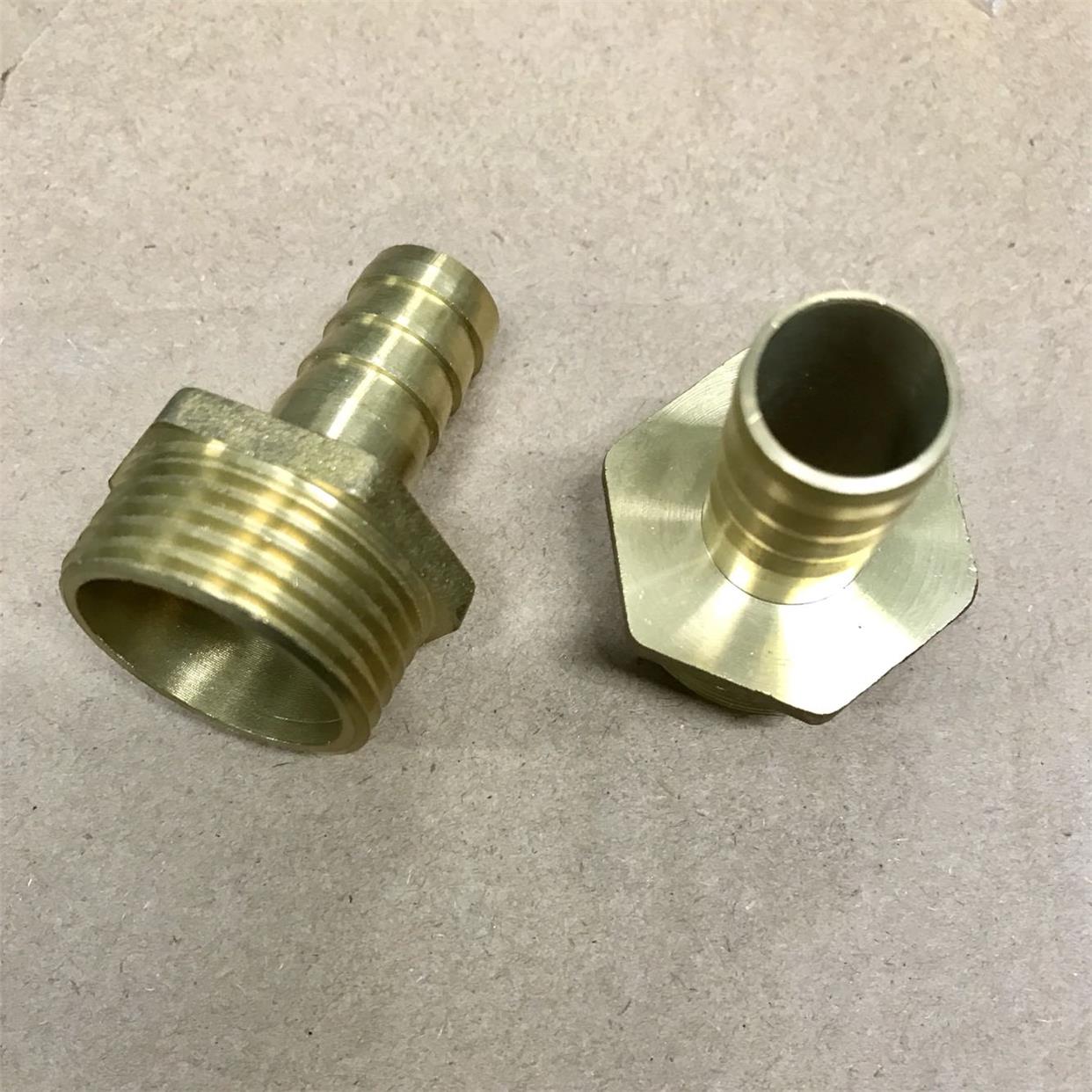 DN20 六分宝塔接头 一寸 DN25 外螺纹宝塔形铜接头 DN15 四分外丝