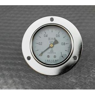 轴向带边压力表 铜螺纹m10x1 背面外壳直径59-60mm 压力0-1mpa