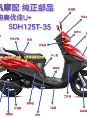 适用新大洲本田迪奥U+SDH125T-35面板前围大灯车体护板全车配件