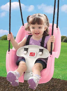 美国进口Step2儿童秋千宝宝家用室内户外吊椅9-36个月婴儿荡秋