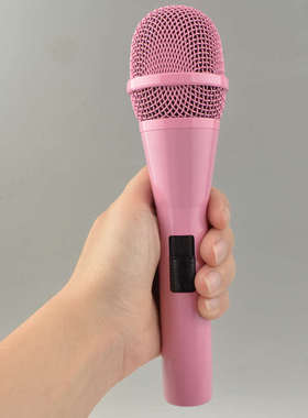 新款粉红色 家用KTV有线话筒 专业K歌麦克风卡拉OK动圈麦手持带线