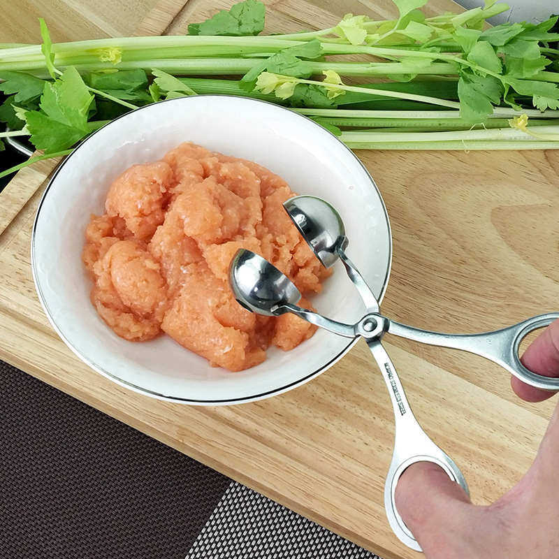 不锈钢肉丸子制作器氽丸模具厨房神器小工具家用虾球牛肉丸夹不粘