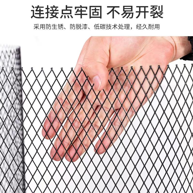 镀锌铁丝网格菱形钢丝网片铁丝围栏防护网菱形装饰网格装饰悬吊式