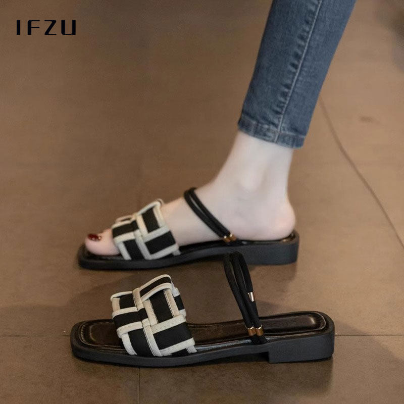 真皮平底凉鞋女夏季外穿2025年新款仙女风配裙子软底罗马沙滩凉拖