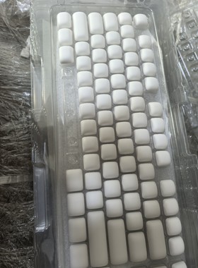 MOG白色馒头主题键帽面包键帽MOG高度87键PBT热升华(仅键帽)