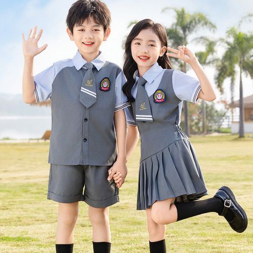 速发小学生JK风幼儿园园服大班毕业礼典褶服合唱表演服百礼裙套装