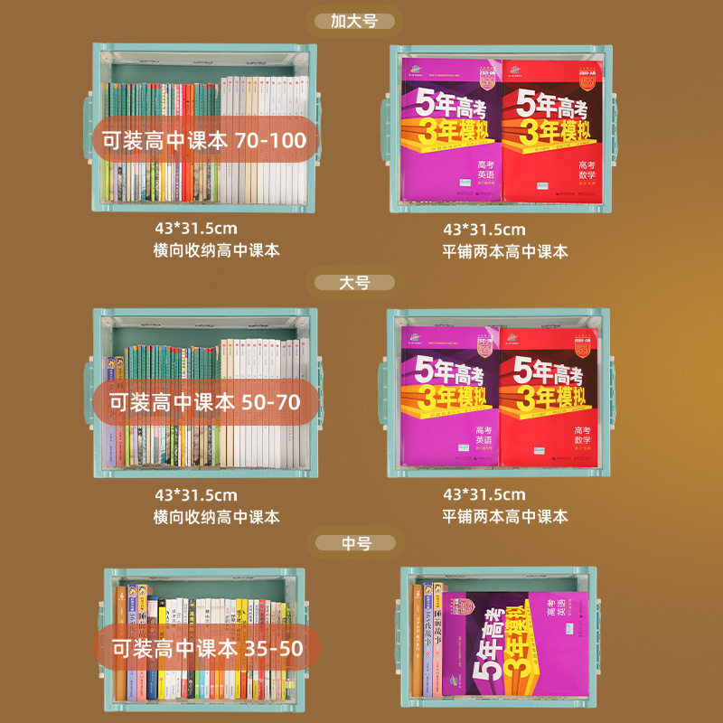 速发家用塑料衣纳箱大号收物车载透明后备折叠储物箱子学生宿整舍