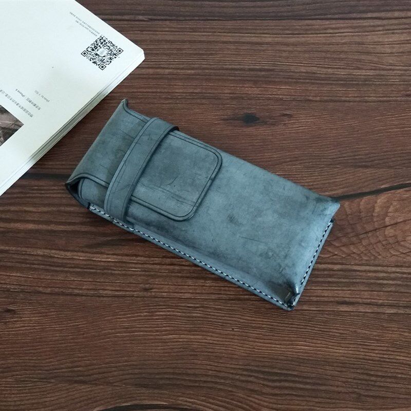 薛氏工坊出品 真皮手工牛皮定制多只J单只通用笔袋钢笔收纳包