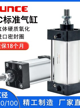 SC标准气缸SC63/80/100Xq25X50X75X100X125X150X160X175*200X800S