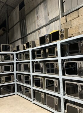 可播放老式黑白电视机复古怀旧摆饰广告真机摄R影婚礼道具民俗摆