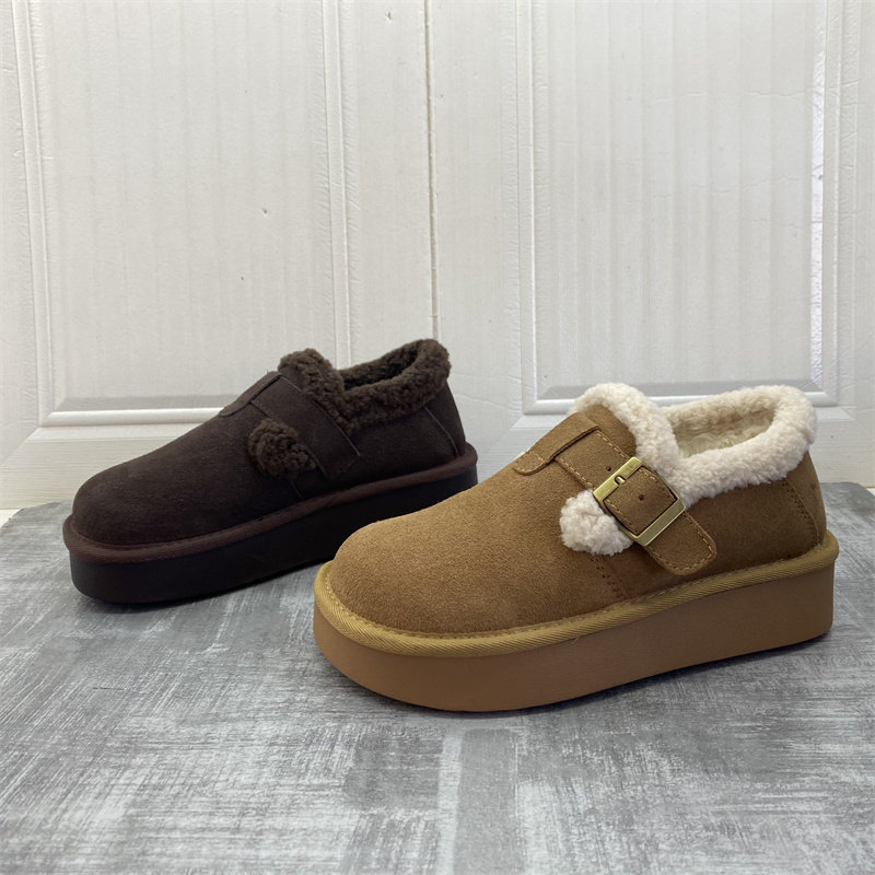 撤柜处理折扣真皮女鞋2025冬新款一脚蹬百搭舒适乐福鞋保暖女棉鞋,女鞋,深口单鞋,淘宝优惠券,粉丝福利购,淘宝优惠卷