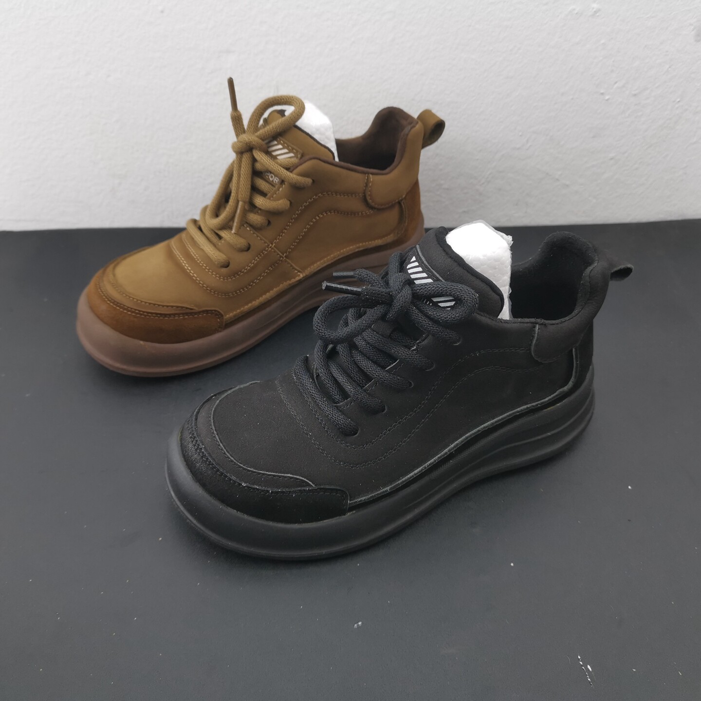 撤柜处理折扣真皮女鞋2025秋新款百搭舒适休闲薄绒磨砂皮女棉鞋