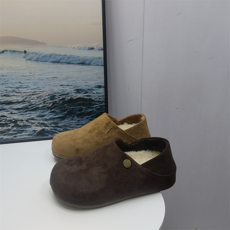 撤柜处理折扣外贸女鞋2025秋新款勃肯鞋一脚蹬休闲舒适百搭女棉鞋