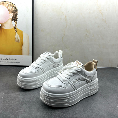 撤柜处理折扣外贸女鞋2025冬新款时尚百搭小白鞋舒适休闲女单鞋