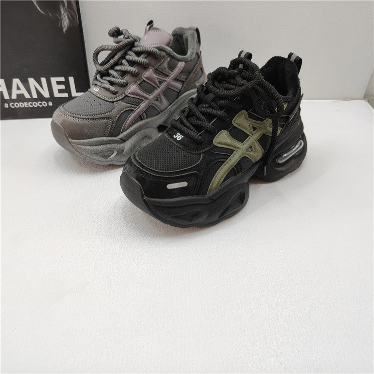 撤柜处理折扣外贸老爹鞋女2025冬新款时尚增高加绒运动休闲女棉鞋,女鞋,深口单鞋,淘宝优惠券,粉丝福利购,淘宝优惠卷