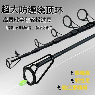 暗锋伸缩欧鲤钓套装海杆库钓岸抛超轻超硬远K投竿大导环滑carp大