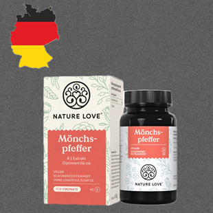 德国代购【满300包邮】Nature love贞洁树提取物胶囊90粒35g