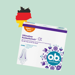 德国代购【全场满300包邮】ob月经卫生棉条日夜量大4滴42个