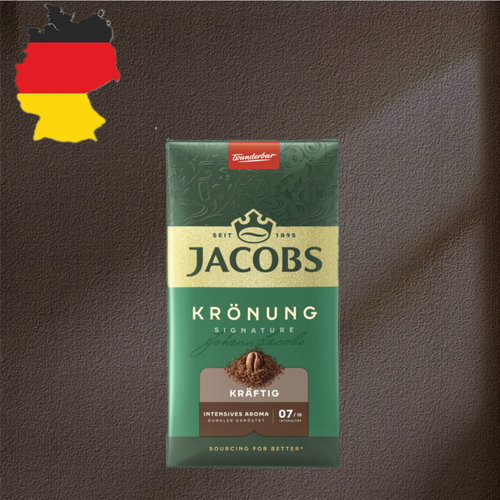 德国代购 【全场满300包邮】Jacobs皇冠浓烈咖啡粉500g