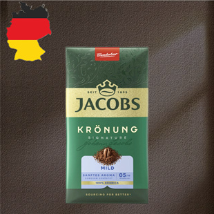德国代购【全场满300包邮】Jacobs黄瓜温和咖啡豆500g