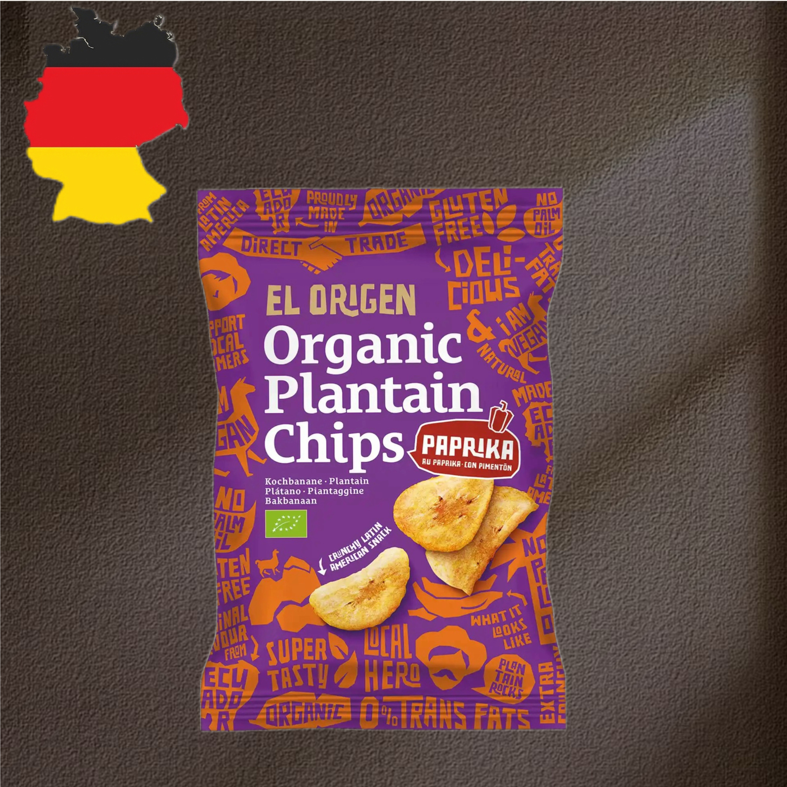 德国代购【全场满300包邮】El Origen香蕉片辣椒味80g