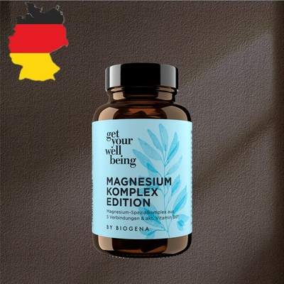 德国代购【全场满300包邮 】Biogena复合镁维生素胶囊60粒，46g