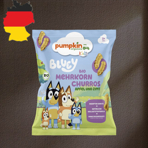 德国代购【全场满300包邮】pumpkin3岁+有机苹果谷物脆40g